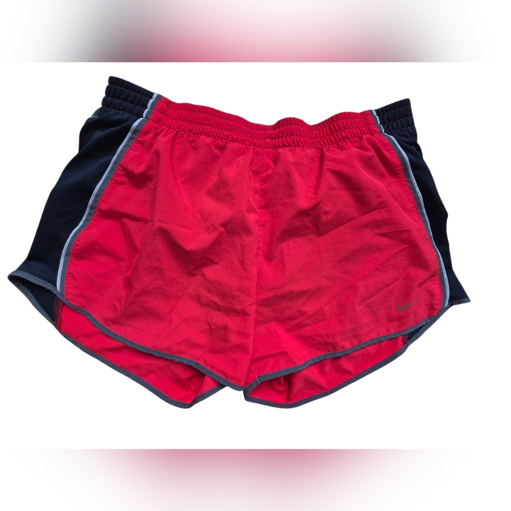 Nike Dri-Fit Running Shorts Red & Blue Size M EUC